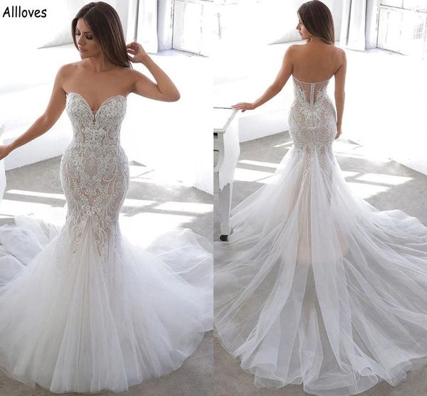 lace trumpet mermaid wedding dresses sweetheart backless vintage beach bridal gowns slim and flare tulle court train bride robes de mariee p, White
lace trumpet mermaid wedding dresses sweetheart backless vintage beach bridal gowns slim and flare tulle court train bride robes de mariee p, White
