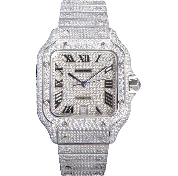 popular men's iced diamonds watches big zircon bezel watch silver diamond face full diamond strap automatic mechanical wristwatch, Slivery;brown
popular men's iced diamonds watches big zircon bezel watch silver diamond face full diamond strap automatic mechanical wristwatch, Slivery;brown
