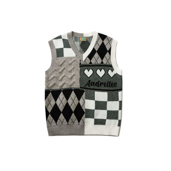 men s vests japanese v neck sweater fashion brand autumn winter 2023 splicing loose couple sleeveless gray 230313, Black;white
men s vests japanese v neck sweater fashion brand autumn winter 2023 splicing loose couple sleeveless gray 230313, Black;white