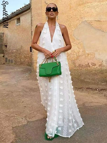 party dresses sleeveless halter dress women v neck backless beach long robe lace up floral holiday sundress female streamer party dresses 23, White;black
party dresses sleeveless halter dress women v neck backless beach long robe lace up floral holiday sundress female streamer party dresses 23, White;black