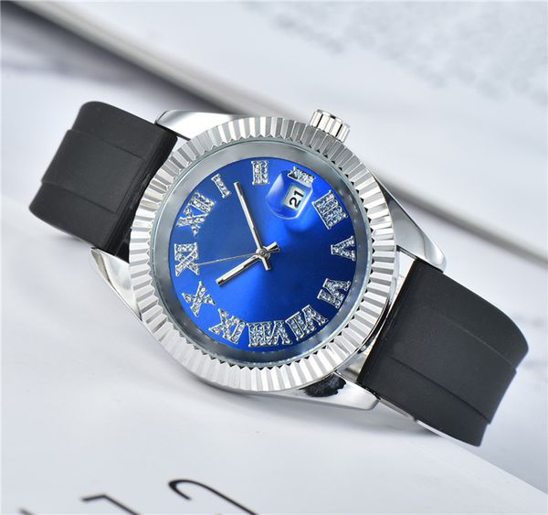 watches wristwatches full wrist male crystal style 40 mm date luxury rubber band quartz clock x288, Silver
watches wristwatches full wrist male crystal style 40 mm date luxury rubber band quartz clock x288, Silver