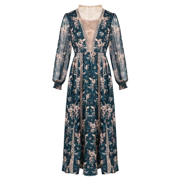 casual dresses temperament dress spring bubble sleeve lace splicing medium long sleeve oneck collar dress 230313, Black;gray
casual dresses temperament dress spring bubble sleeve lace splicing medium long sleeve oneck collar dress 230313, Black;gray
