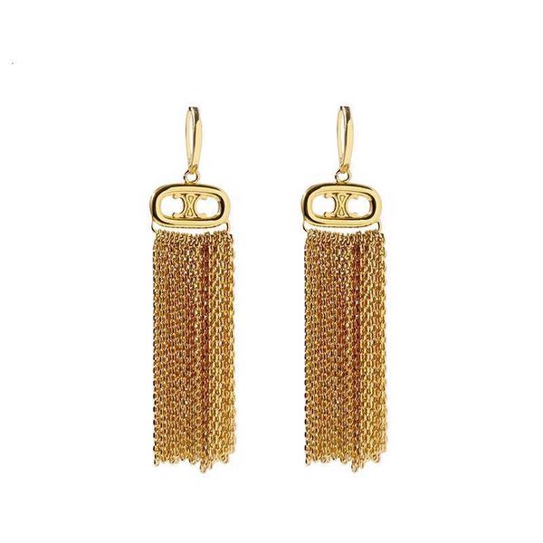 earring fashion temperament triumphal arch long tassel earrings sense female, Golden
earring fashion temperament triumphal arch long tassel earrings sense female, Golden