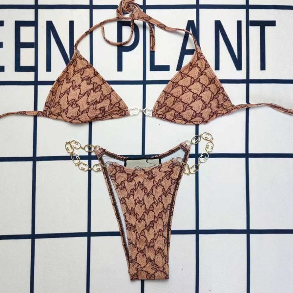 women designer new swimsuit womens split bikini triangle bag iron chain womens swimsuitbrand logo clothes album wholesale, White;black
women designer new swimsuit womens split bikini triangle bag iron chain womens swimsuitbrand logo clothes album wholesale, White;black