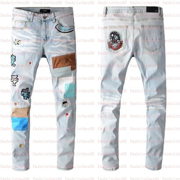 men's jeans designer european jean hombre letter star men embroidery patchwork ripped for trend brand motorcycle pant mens skinny 2809h, Blue
men's jeans designer european jean hombre letter star men embroidery patchwork ripped for trend brand motorcycle pant mens skinny 2809h, Blue