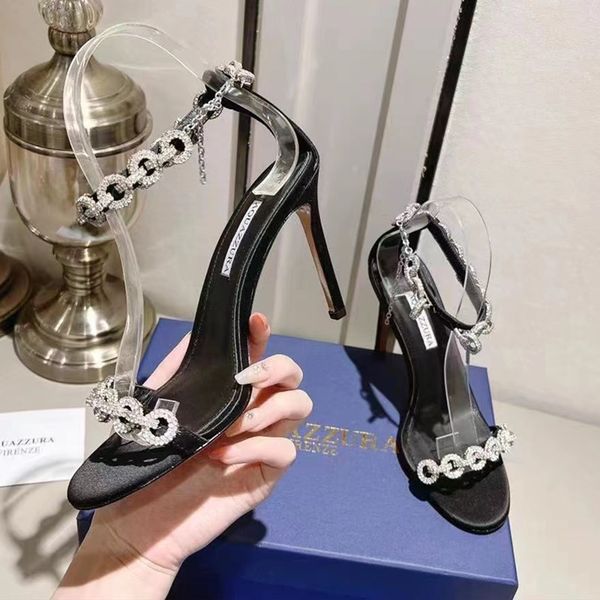 high heeled aquazzura for womens satin sandals designer rhinestone studded heel shoe leather sole sandal abnormal .5cm heels ofdi, Black
high heeled aquazzura for womens satin sandals designer rhinestone studded heel shoe leather sole sandal abnormal .5cm heels ofdi, Black