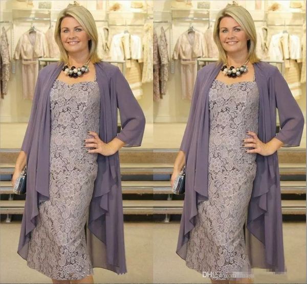 elegant tea length short sheath lace mother of the bride dresses with chiffon jacket long sleeves evening dress custom made mother dress, Black;red
elegant tea length short sheath lace mother of the bride dresses with chiffon jacket long sleeves evening dress custom made mother dress, Black;red