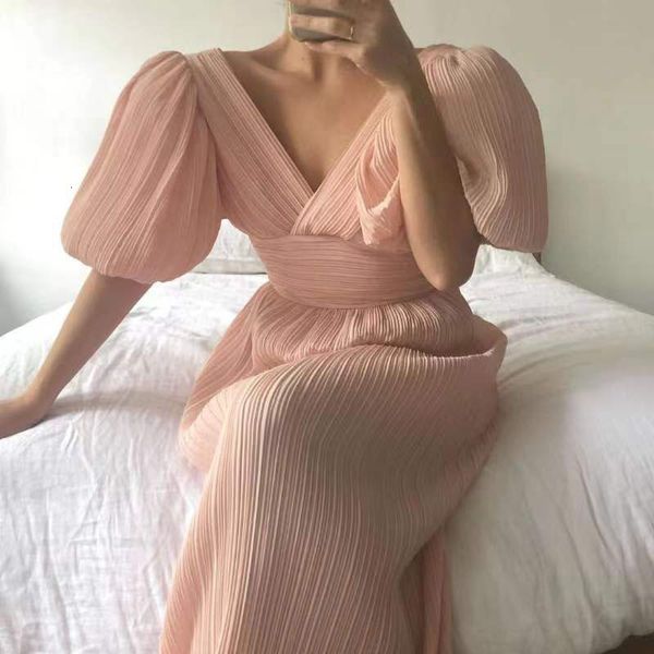party dresses summer women bow princess dress elegant deep v lantern sleeve pleated long dress solid waist backless fashion club party dress, White;black
party dresses summer women bow princess dress elegant deep v lantern sleeve pleated long dress solid waist backless fashion club party dress, White;black