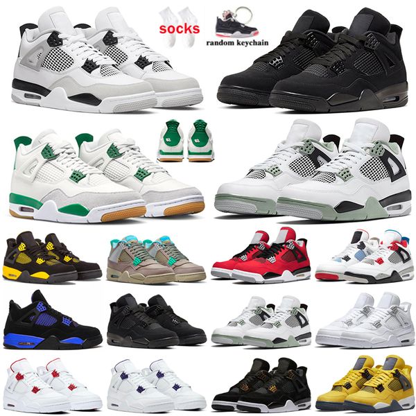 4s men basketball shoes black cat midnight navy messy room pink green glow white university blue bred red thunder mens women sport sneakers
4s men basketball shoes black cat midnight navy messy room pink green glow white university blue bred red thunder mens women sport sneakers