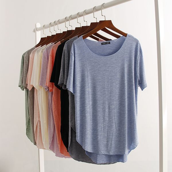women's t-shirt 100% bamboo fiber cotton tee shirt femme summer t shirt women clothes harajuku loose t-shirt casual o-neck tshirt 2303, White
women's t-shirt 100% bamboo fiber cotton tee shirt femme summer t shirt women clothes harajuku loose t-shirt casual o-neck tshirt 2303, White
