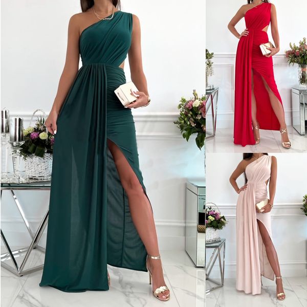 party dresses one shoulder dress woman summer fashion skew collar hollow out sleeveless draped dresses for women elegant party maxi 230314, White;black
party dresses one shoulder dress woman summer fashion skew collar hollow out sleeveless draped dresses for women elegant party maxi 230314, White;black