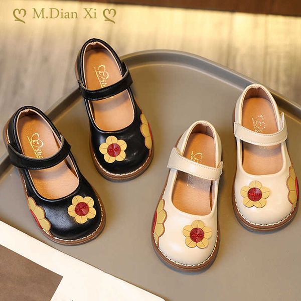 flat shoes toddler girl' mary janes autumn sunflower lovely soft children princess shoes round toe black beige 21-30 comfy kids flats, Black;grey 
flat shoes toddler girl' mary janes autumn sunflower lovely soft children princess shoes round toe black beige 21-30 comfy kids flats, Black;grey