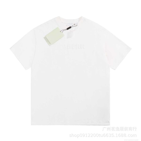 correct version b burbry luxury designer of bu 's new logo printed short-sleeved t-shirt high street casual versatile lovers with same, White;black
correct version b burbry luxury designer of bu 's new logo printed short-sleeved t-shirt high street casual versatile lovers with same, White;black