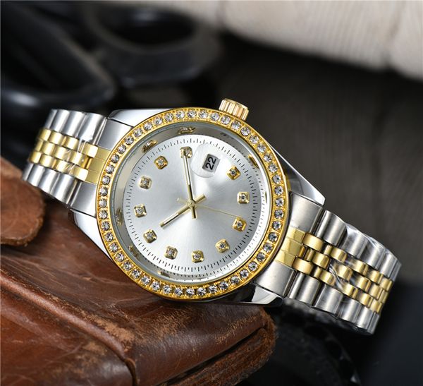 watches wristwatches full wrist male crystal style 40 mm date luxury steel metal band quartz clock x289, Silver
watches wristwatches full wrist male crystal style 40 mm date luxury steel metal band quartz clock x289, Silver