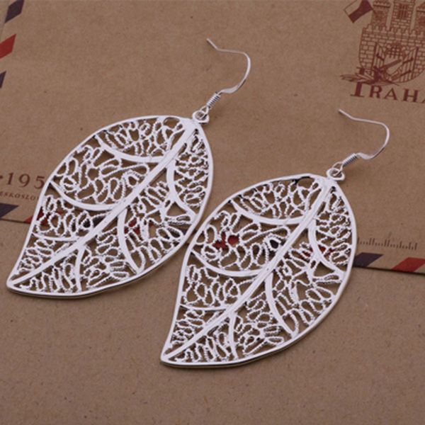 925silver plated leaf earrings dangles fashion jewelry men wemon for party gift 20pairs/lot, Silver
925silver plated leaf earrings dangles fashion jewelry men wemon for party gift 20pairs/lot, Silver