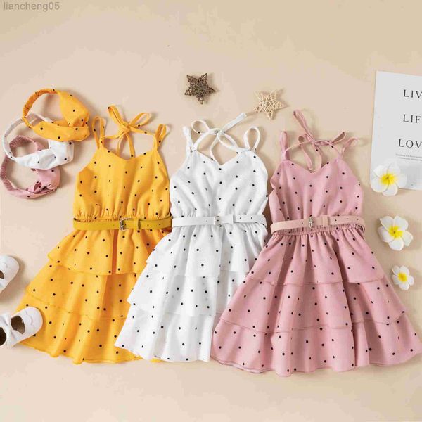 girl's dresses elegant little girl summer dress v neck sleeveless elastic waist multi layer dot dress with wasitbelt headband 1-6t w031, Red;yellow
girl's dresses elegant little girl summer dress v neck sleeveless elastic waist multi layer dot dress with wasitbelt headband 1-6t w031, Red;yellow