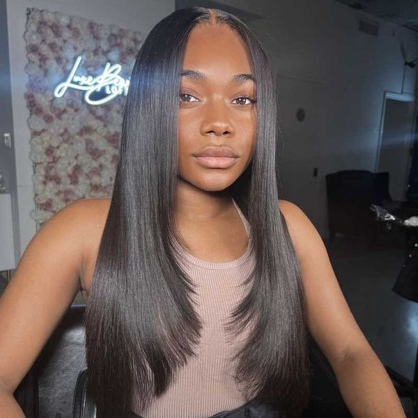 lace wigs layered cut straight wigs pre plucked natural hairline long straight lace wigs for black women daily use 28 inch synthetic hair 23, Black;brown
lace wigs layered cut straight wigs pre plucked natural hairline long straight lace wigs for black women daily use 28 inch synthetic hair 23, Black;brown
