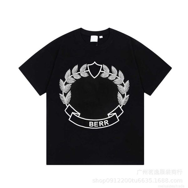 correct version b burbry luxury designer of 23ss bu's classic mizuho national emblem printed crew-neck t-shirt is versatile for lovers, White;black
correct version b burbry luxury designer of 23ss bu's classic mizuho national emblem printed crew-neck t-shirt is versatile for lovers, White;black