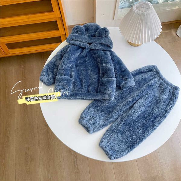 clothing sets boys and girls home autumn winter warm nightgown suits kids plush hoodies outfits solid color cute children's l230314, White
clothing sets boys and girls home autumn winter warm nightgown suits kids plush hoodies outfits solid color cute children's l230314, White