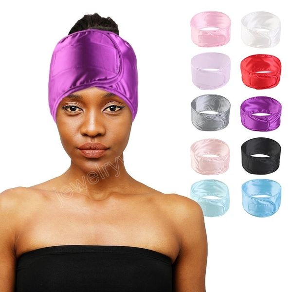silky satin adjustable headband make up head for women sleeping yoga spa bath nonslip hair wrap strips wash face accessories, Silver
silky satin adjustable headband make up head for women sleeping yoga spa bath nonslip hair wrap strips wash face accessories, Silver