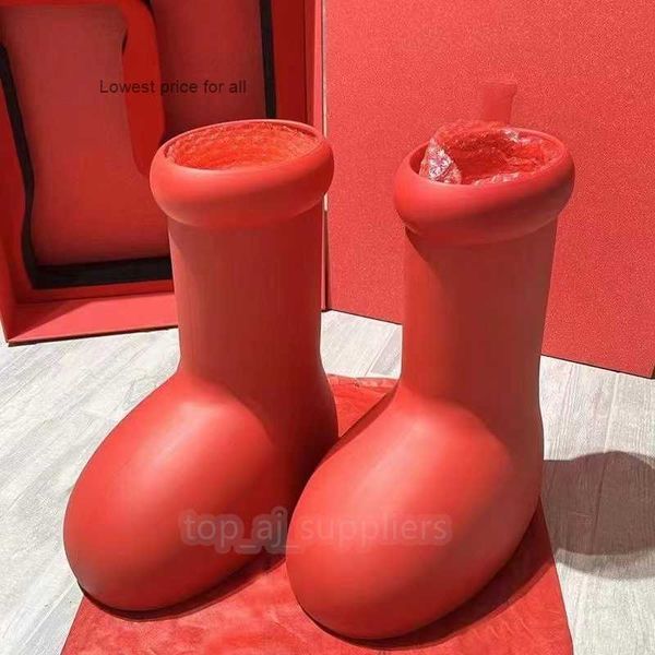 men big red boot mschf astro boy boots designer women thick bottom rubber platform rain bootie oversized shoes luxury knee boots round toe, Black
men big red boot mschf astro boy boots designer women thick bottom rubber platform rain bootie oversized shoes luxury knee boots round toe, Black