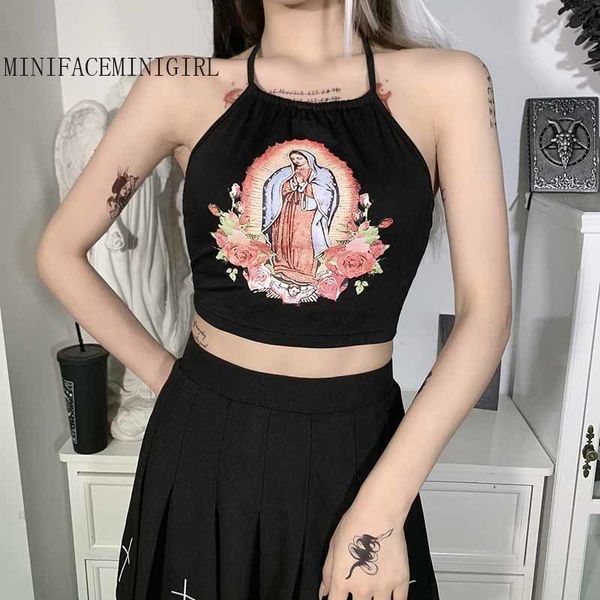 women s tanks camis minifaceminigirl halter lace up tank women vintage virgin mary print ole femme crop slim soft vest tee 230314, White
women s tanks camis minifaceminigirl halter lace up tank women vintage virgin mary print ole femme crop slim soft vest tee 230314, White