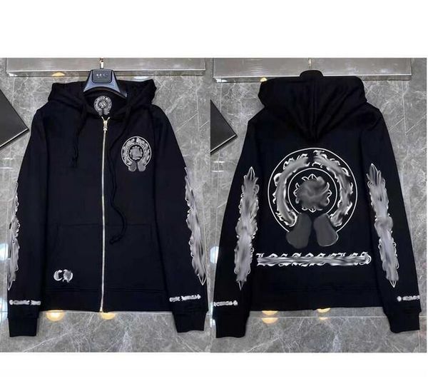 mens hoodies designer winter sweatshirts hoodie long sleeve zipper jacket loose coat hooded hoody men woman hip hop chromees 592s, Black
mens hoodies designer winter sweatshirts hoodie long sleeve zipper jacket loose coat hooded hoody men woman hip hop chromees 592s, Black