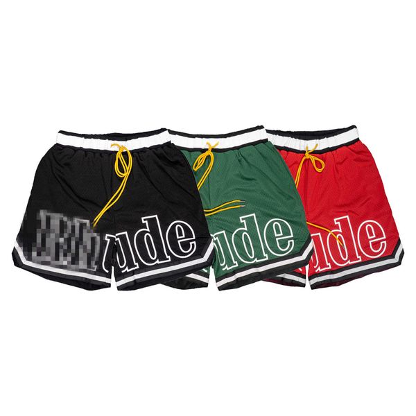 smar men's and women's high street shorts north american fashion brand rhude tide bicolor splice stripe elastic sports mesh basket, White;black
smar men's and women's high street shorts north american fashion brand rhude tide bicolor splice stripe elastic sports mesh basket, White;black
