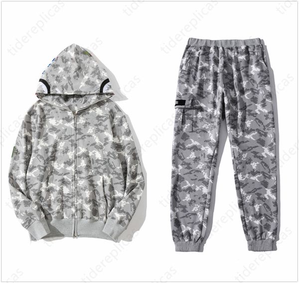 men sets designer tracksuits oversized shark jogging suits hoodie zipper sports camouflage clothes hip hop loose thick cotton -3xl large si, Gray
men sets designer tracksuits oversized shark jogging suits hoodie zipper sports camouflage clothes hip hop loose thick cotton -3xl large si, Gray