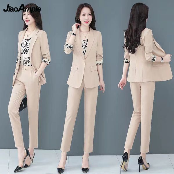 women's suits blazers autumn professional wear fashion suit jacket vest pants three-piece korean elegant casual trousers set 230314, White;black
women's suits blazers autumn professional wear fashion suit jacket vest pants three-piece korean elegant casual trousers set 230314, White;black