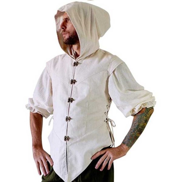 t-shirts men's new summer men's linen shirt medieval linen solid slim fit 3/4 sleeve hooded t-shirt, White;black
t-shirts men's new summer men's linen shirt medieval linen solid slim fit 3/4 sleeve hooded t-shirt, White;black