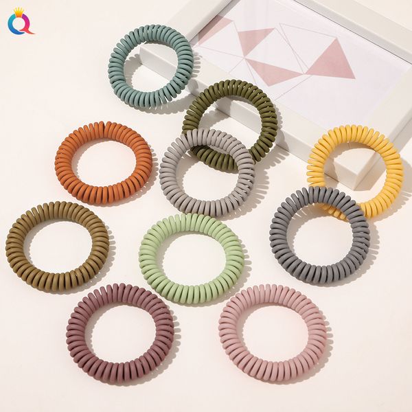 elastic knit telephone wire ribbon hair bands girl woman hair accessories rubber band headwear hair rope spiral shape hair ties 1919, Slivery;white
elastic knit telephone wire ribbon hair bands girl woman hair accessories rubber band headwear hair rope spiral shape hair ties 1919, Slivery;white