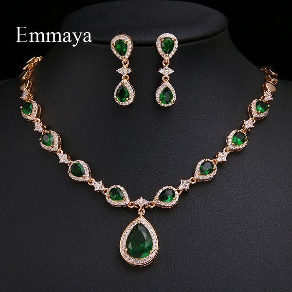 wedding jewelry sets emmaya arrival green waterdrop appearance zirconia charming costume accessories earrings and necklace 230313, Slivery;golden
wedding jewelry sets emmaya arrival green waterdrop appearance zirconia charming costume accessories earrings and necklace 230313, Slivery;golden