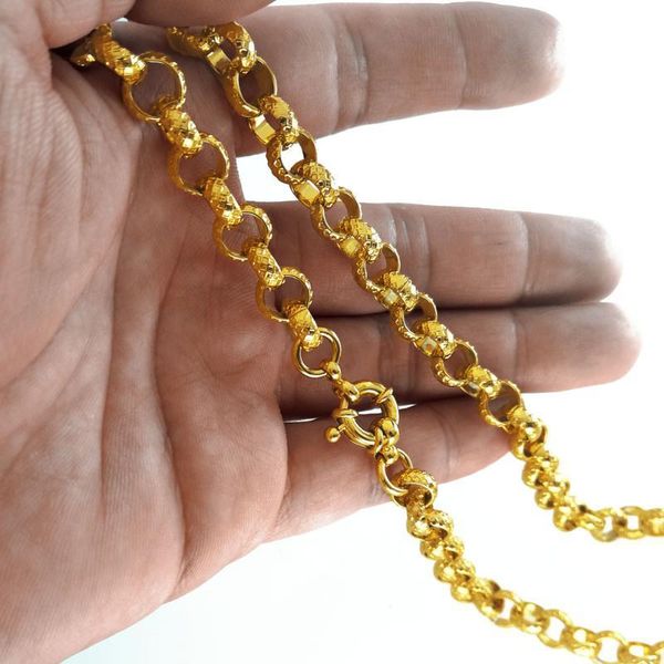 cuba chains gold vacuum electronic plating belcher bolt ring link mens womens solid chain necklace jewllery chains, Silver
cuba chains gold vacuum electronic plating belcher bolt ring link mens womens solid chain necklace jewllery chains, Silver