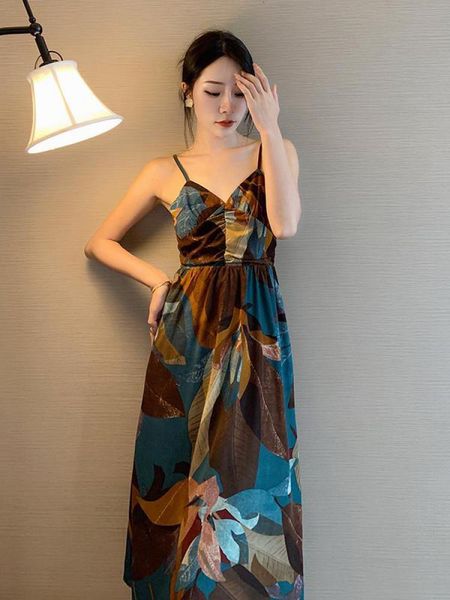party dresses ladies v neck print elegant vintage dress women beach holiday pleated long dress backless boho summer evening party high waist, White;black
party dresses ladies v neck print elegant vintage dress women beach holiday pleated long dress backless boho summer evening party high waist, White;black