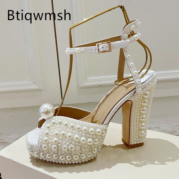 sandals pearl platform sandals women open toe diamond square high heels shoes woman wedding shoes 230313, Black
sandals pearl platform sandals women open toe diamond square high heels shoes woman wedding shoes 230313, Black