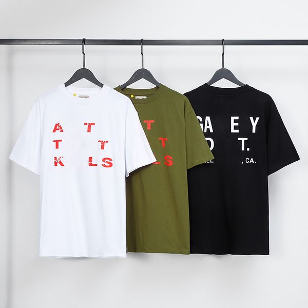 3 colors cotton breathable tees men letter galleryse depts t shirts for women quick dry, White;black
3 colors cotton breathable tees men letter galleryse depts t shirts for women quick dry, White;black