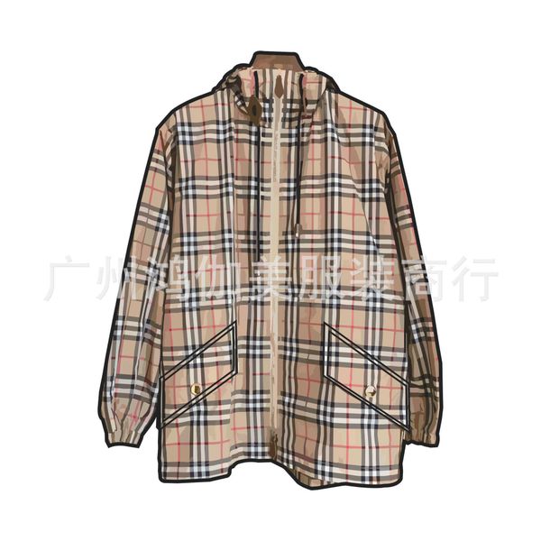 correct of urbry luxury designer high version b light plaid short women's windbreaker jacket outdoor casual hoodie, Black
correct of urbry luxury designer high version b light plaid short women's windbreaker jacket outdoor casual hoodie, Black