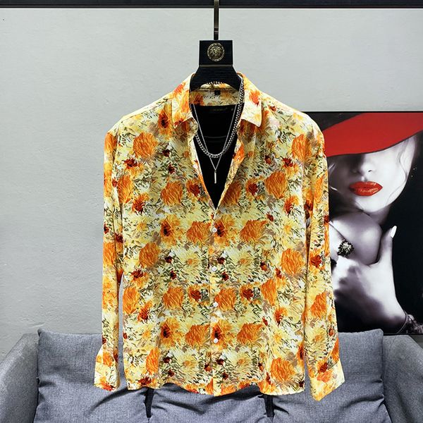 men's casual shirts s08911 fashion runway luxury famous brand european design party style clothing 230313, White;black
men's casual shirts s08911 fashion runway luxury famous brand european design party style clothing 230313, White;black