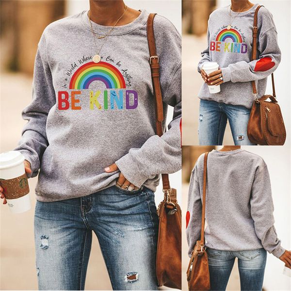 womens hoodies sweatshirts winter ladies fashion rainbow sweater loose sports be kind sleeves love print pullover hoodie jacket 230314, Black
womens hoodies sweatshirts winter ladies fashion rainbow sweater loose sports be kind sleeves love print pullover hoodie jacket 230314, Black