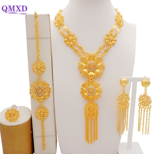wedding jewelry sets luxury crystal flower dubai gold color jewelry sets for women bridal long tassel necklace sets african arab wedding par, Slivery;golden
wedding jewelry sets luxury crystal flower dubai gold color jewelry sets for women bridal long tassel necklace sets african arab wedding par, Slivery;golden