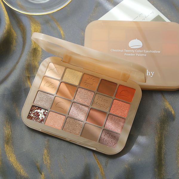 makeup tools 20 colors maroon eyeshadow palette pearlescent matte waterproof earth plate beginner 230314