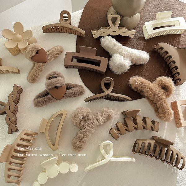 stingy brim hats headwear set women fashion claw clip coffee black acrylic large hair korean for girl barrette accessories 230313, Blue;gray
stingy brim hats headwear set women fashion claw clip coffee black acrylic large hair korean for girl barrette accessories 230313, Blue;gray