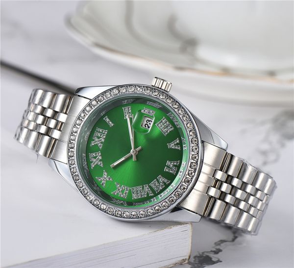 watches wristwatches full wrist male crystal style 40 mm date luxury steel metal band quartz clock x292, Silver
watches wristwatches full wrist male crystal style 40 mm date luxury steel metal band quartz clock x292, Silver