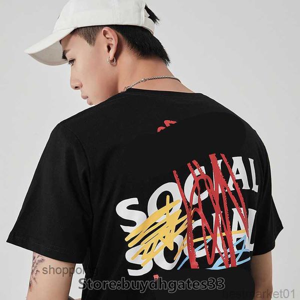 fashion trend brand t shirt anti social club color pen graffiti letter printing short-sleeved cotton t-shirt men women outdoor casual8ax8, White;black
fashion trend brand t shirt anti social club color pen graffiti letter printing short-sleeved cotton t-shirt men women outdoor casual8ax8, White;black