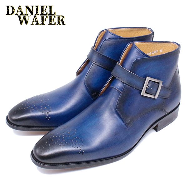 fashion men's chelsea boots luxury design genuine leather shoes black blue buckle strap dress formal business ankle boot for men, Black;white
fashion men's chelsea boots luxury design genuine leather shoes black blue buckle strap dress formal business ankle boot for men, Black;white
