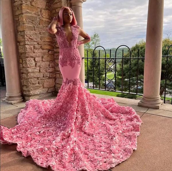 gorgeous pink mermaid prom dresses 3d rose train long sleeve black girls african evening gown reception vestido de fiesta de boda
gorgeous pink mermaid prom dresses 3d rose train long sleeve black girls african evening gown reception vestido de fiesta de boda