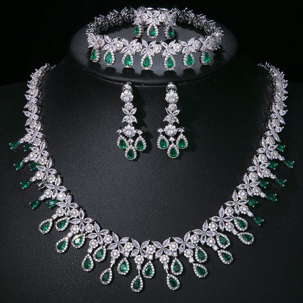 wedding jewelry sets amc 4 pcs luxury brilliant cubic zirconia necklace set earrings ring cz light drop bridal 230313, Slivery;golden
wedding jewelry sets amc 4 pcs luxury brilliant cubic zirconia necklace set earrings ring cz light drop bridal 230313, Slivery;golden