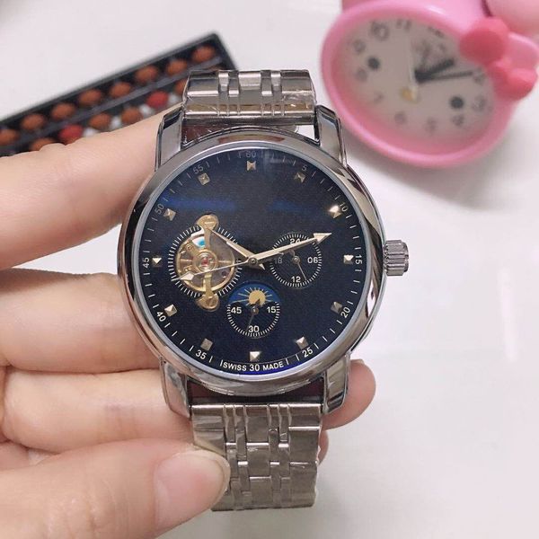 2023 large flywheel five stitches automatic mechanical watch fashion watches mens sport wristwatches luxury brand steel belt orologio di lus, Slivery;brown
2023 large flywheel five stitches automatic mechanical watch fashion watches mens sport wristwatches luxury brand steel belt orologio di lus, Slivery;brown