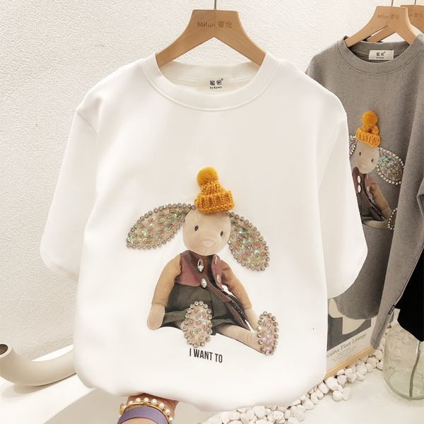 women's t-shirt women's summer 100% pure cotton short-sleeved t-shirt three-dimensional cartoon dress black white gray 230314
women's t-shirt women's summer 100% pure cotton short-sleeved t-shirt three-dimensional cartoon dress black white gray 230314